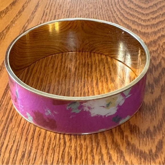 J. Crew Pink and Gold Floral Bracelet - Picture 2 of 3
